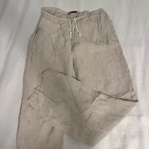 Linen striped pants